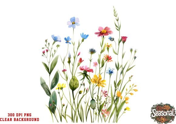 Download Watercolor Wild Flower Clipart - Wild flower clipart Collection