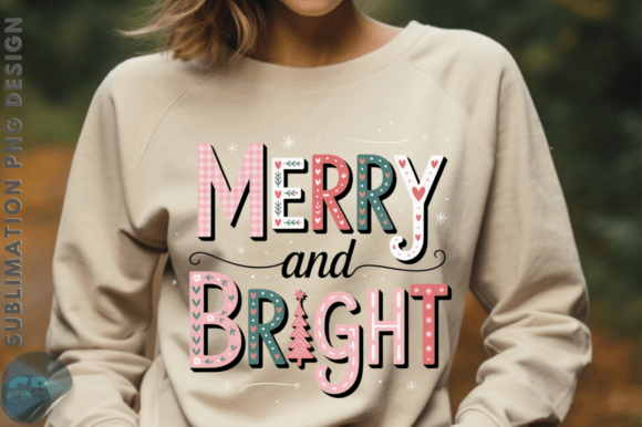 Download Preppy Pink Merry and Bright Doodles PNG - Doodle Collection