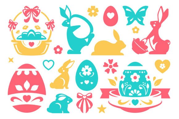Download Easter Holiday Decor Element Vector Set - Element Collection