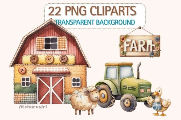Download Farmhouse &amp; Farm Animals Clip Art - Clip art Collection