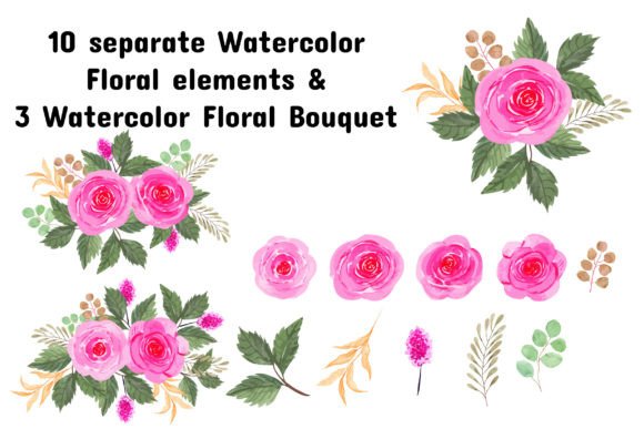 Download Watercolor Floral Elements - Element Collection