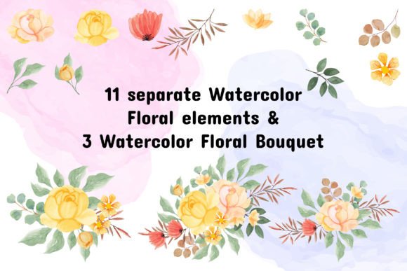 Download Watercolor Floral Elements - Element Collection